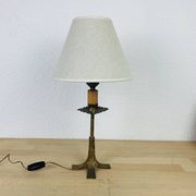 Lampe fer forgé doré travail espagnol