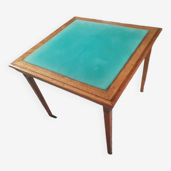 Old folding games table