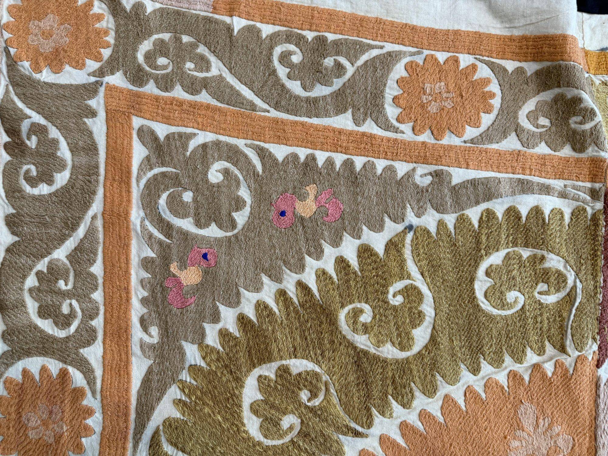 Vintage hand-embroidered tablecloth 150x153 cm