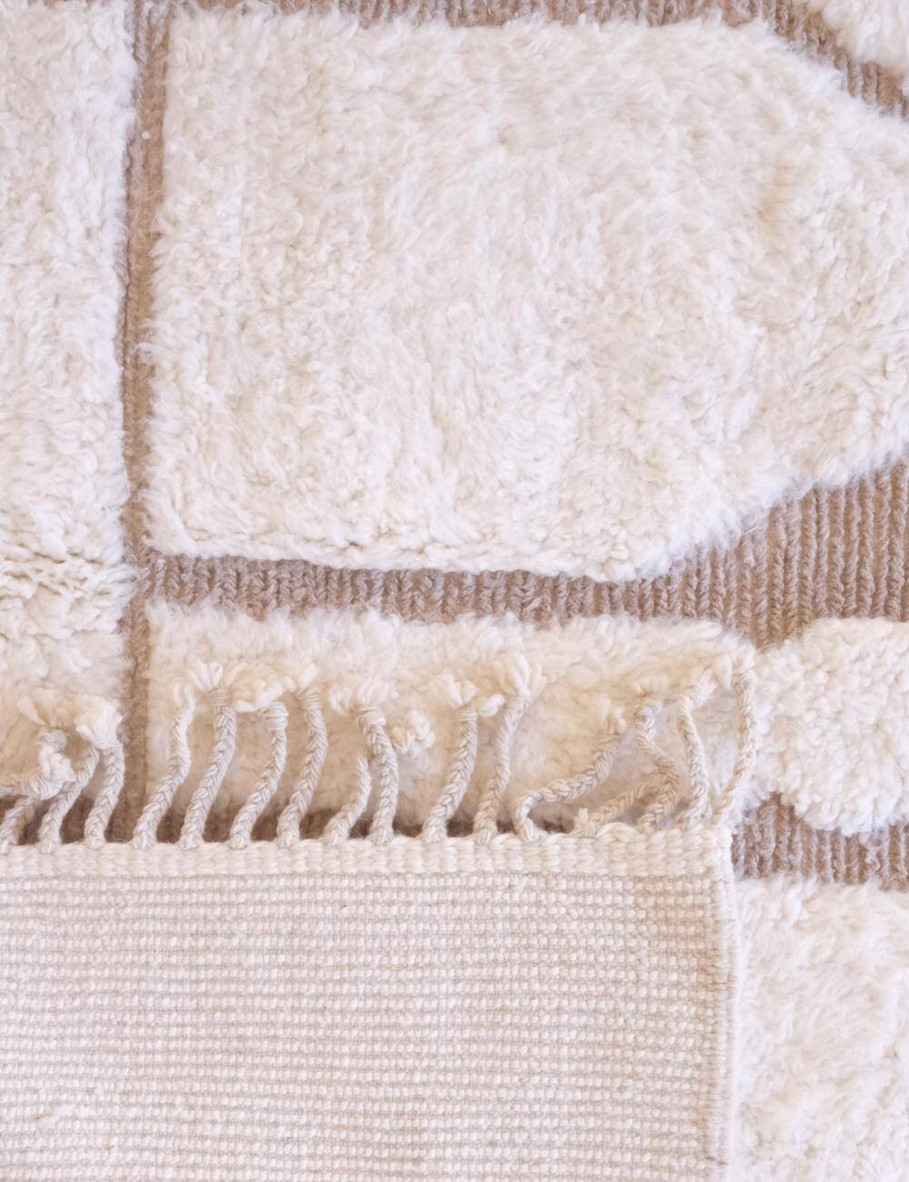 Tapis Blanc Contemporain - 300 x 206 cm