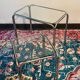 Duo de tables chrome  et verre