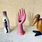 Vase soliflore fig hand in vintage ceramic 70s