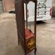 Antique vitrine cabinet / Vitrine ancienne style Louis XV avec verre courbé