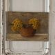 Oil on canvas still life bouquets of daffodils in a basket 20th century