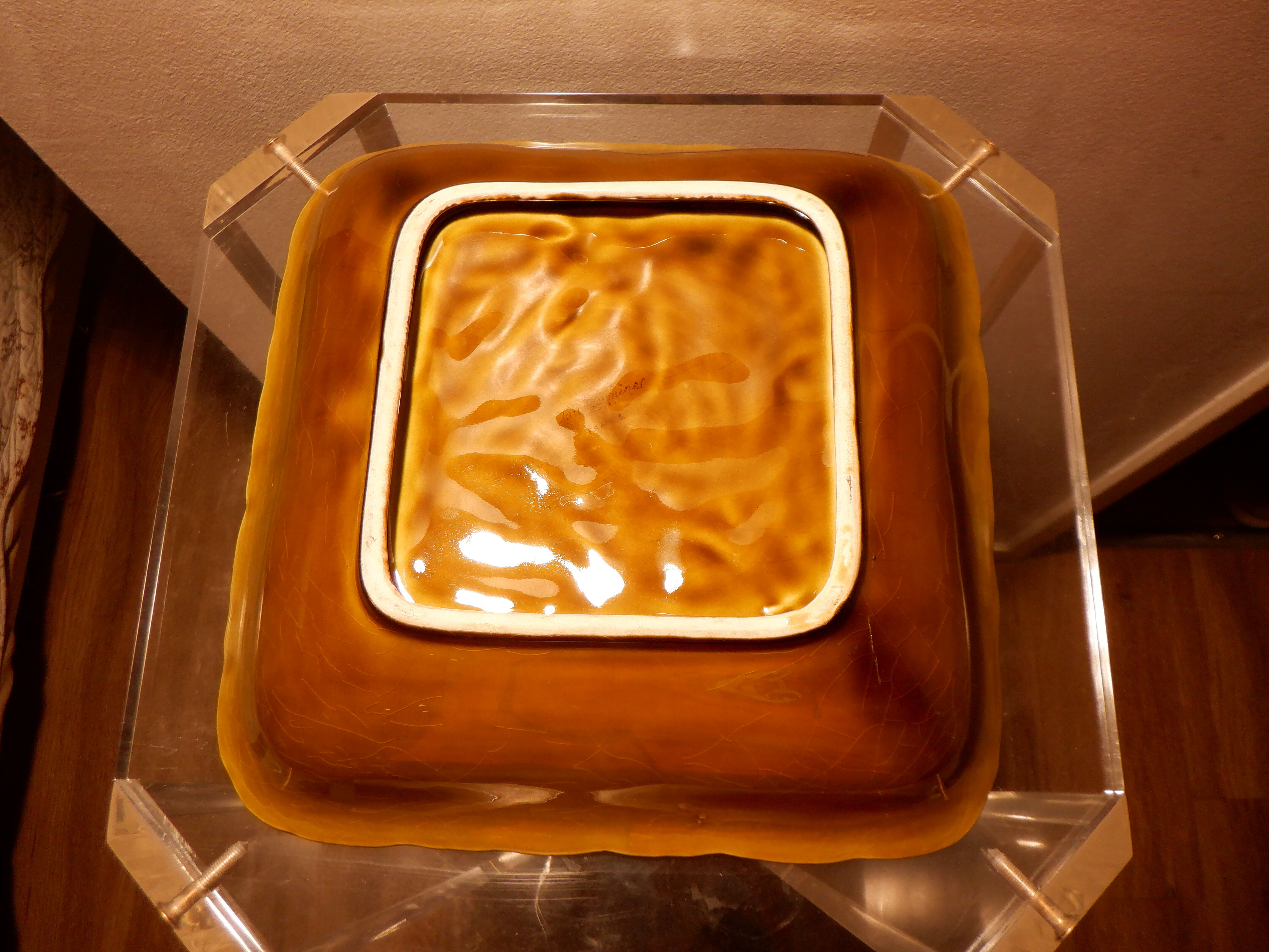 Square dish Sarreguemines