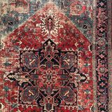 Ancient Heriz Carpet – Cobalt Blue & Indigo – 330 x 218 cm