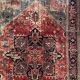 Ancient Heriz Carpet – Cobalt Blue & Indigo – 330 x 218 cm