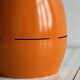 Vintage 70s pendant light in orange metal, Space Age design