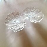 Seashell-shaped glass appetizer bowl, 1970