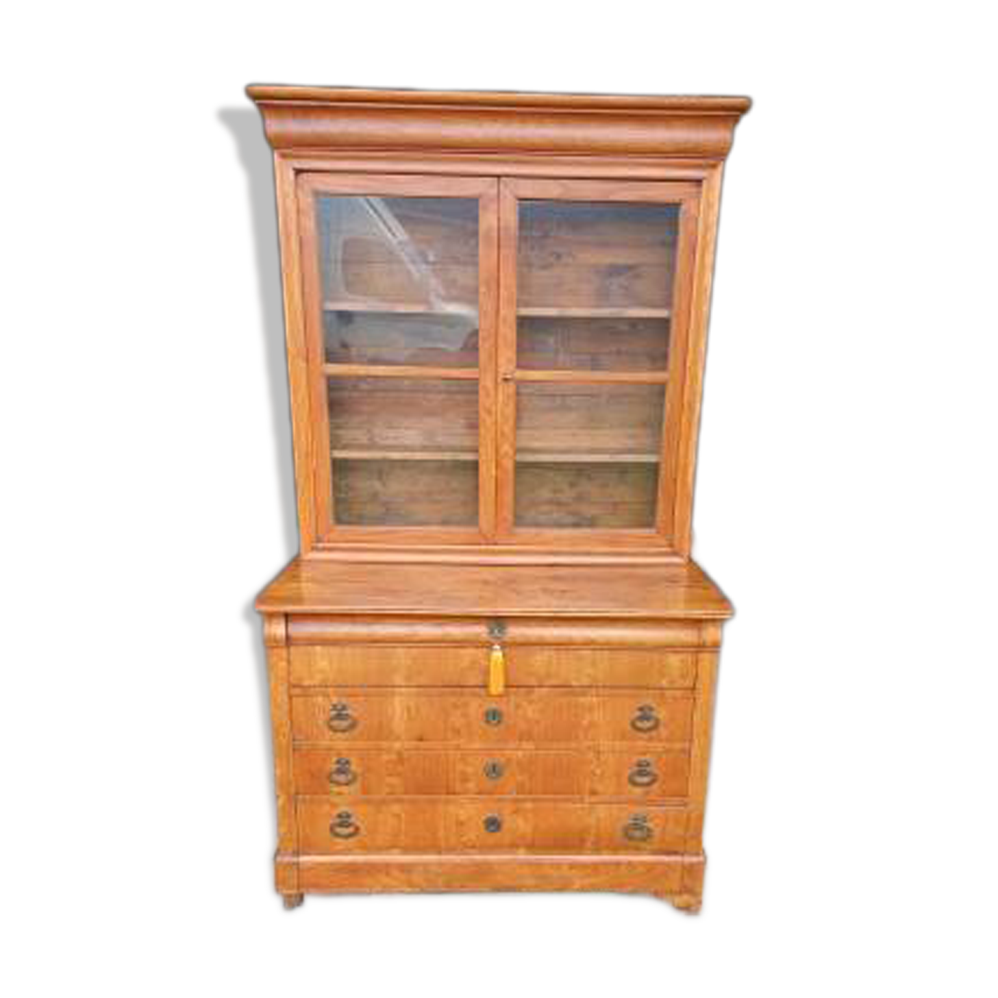 19th century glass chest of drawers