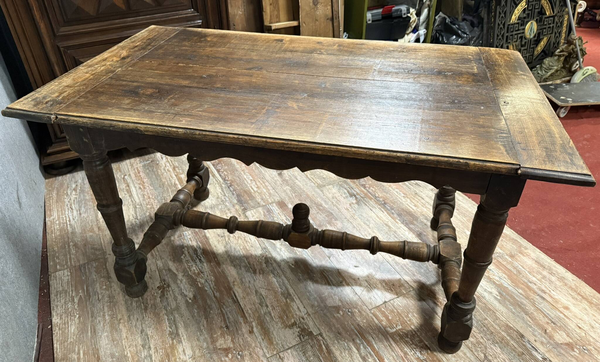 Louis XIII period desk in solid oak