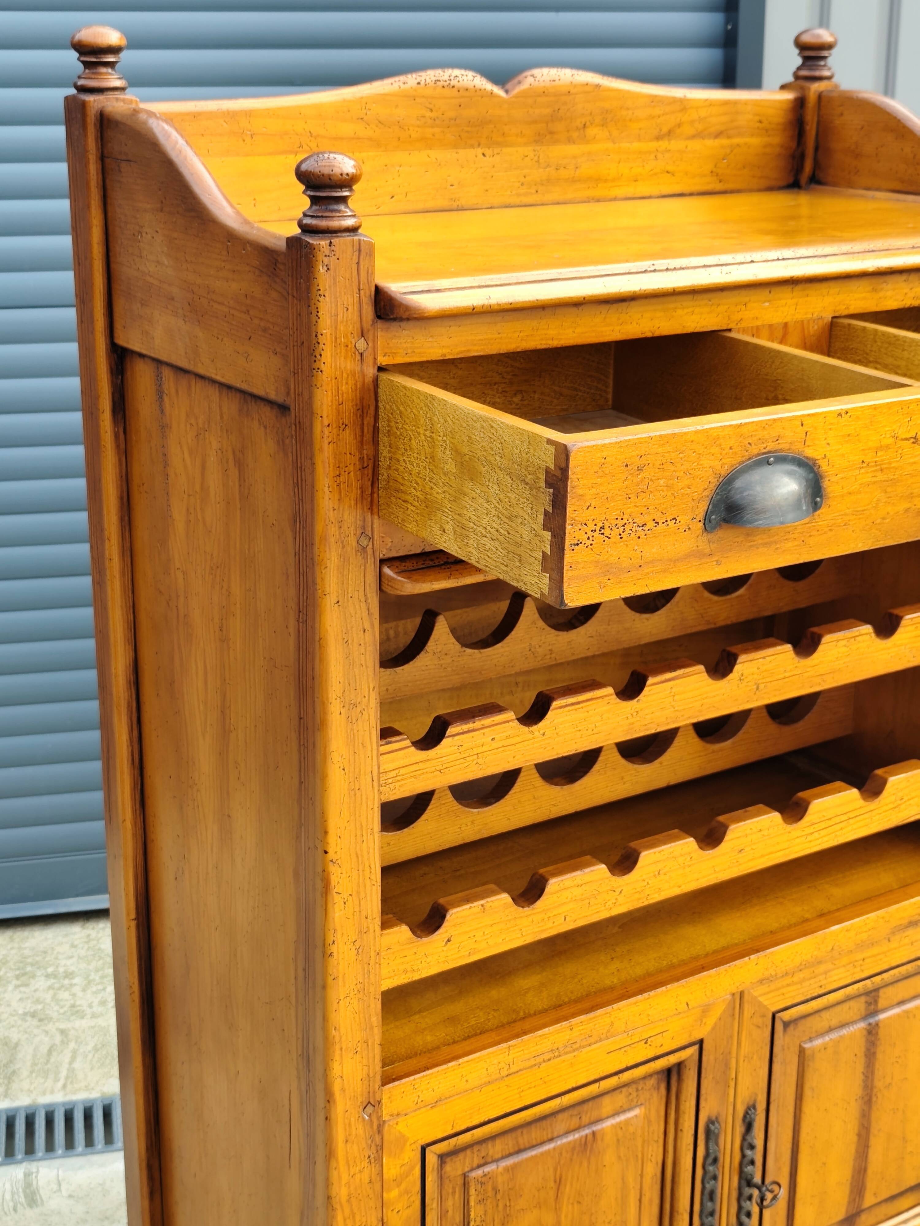 Buffet bar and wine cellar