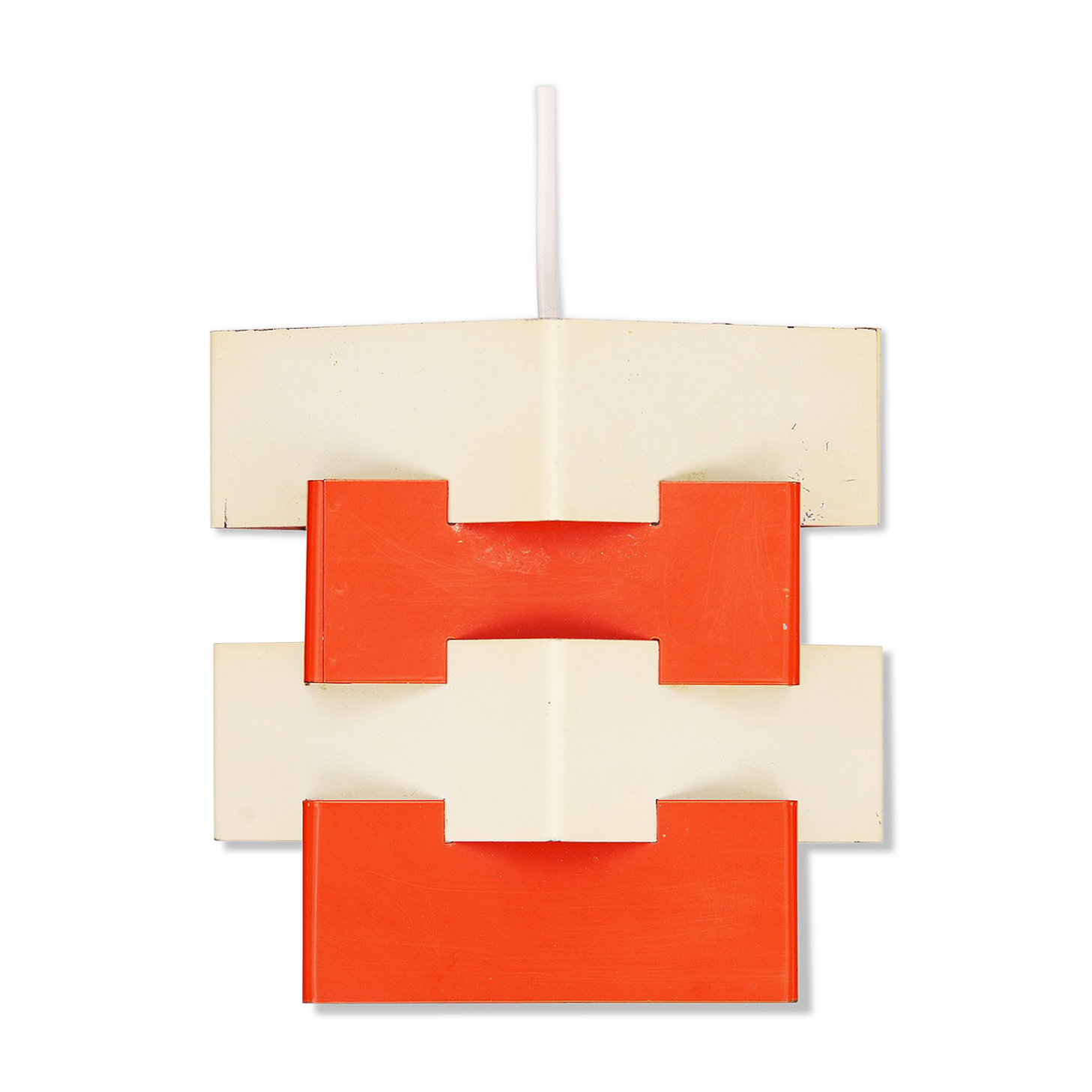 Metal pendant light "Nift" by Kronobergsbelysning. Sweden 1960s