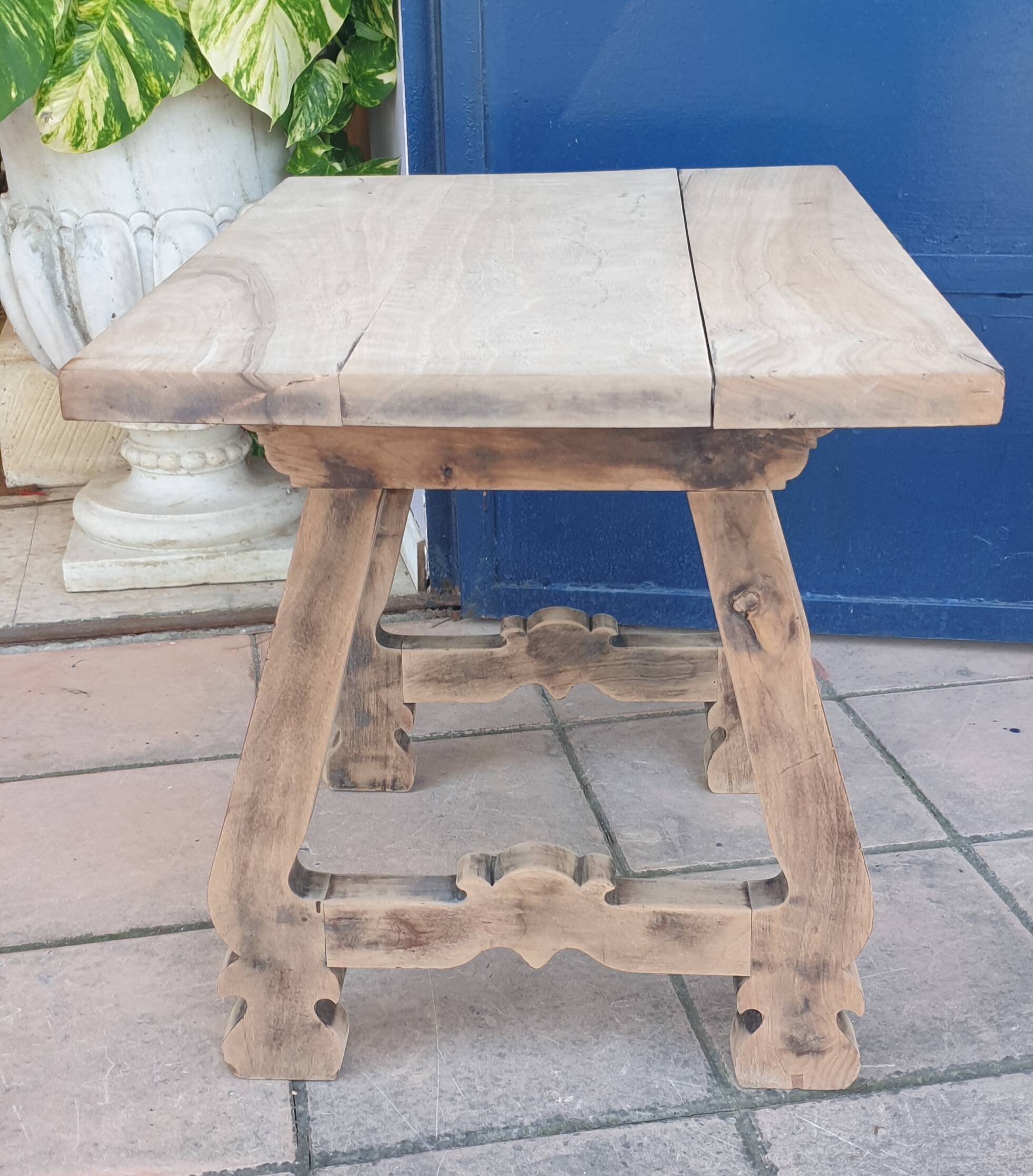 Natural wood coffee table