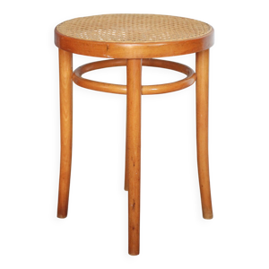 Tabouret bois et cannage