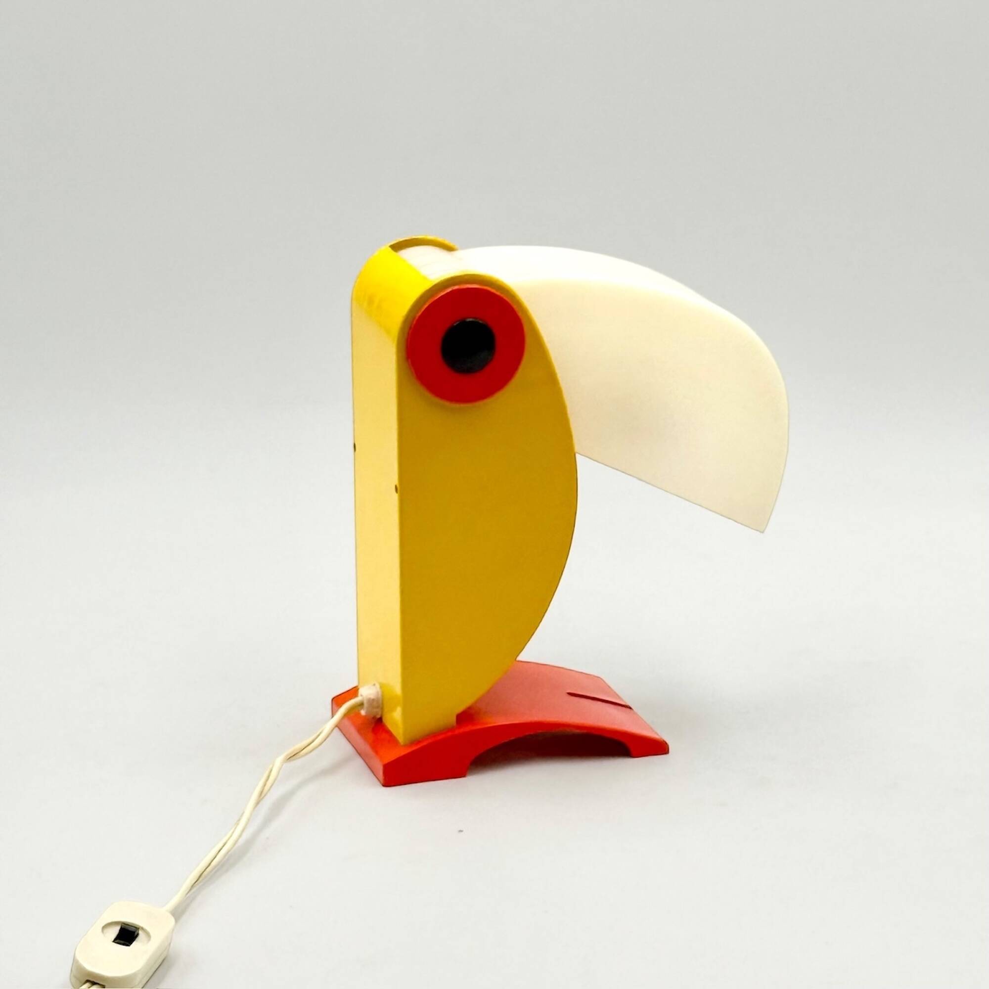 Lampe Toucan vintage années 70 design italien Enea Ferrari