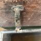 Large Heavy 18th Century Circa 1700 Primitive Carved Oak Sword Chest, Good
