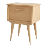 Restored solid wood bedside table
