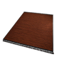 Moroccan Berber Mrirt rug in tobacco brown wool, black weave – 210 × 300.
