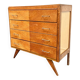 Vintage chest of drawers with compass feet