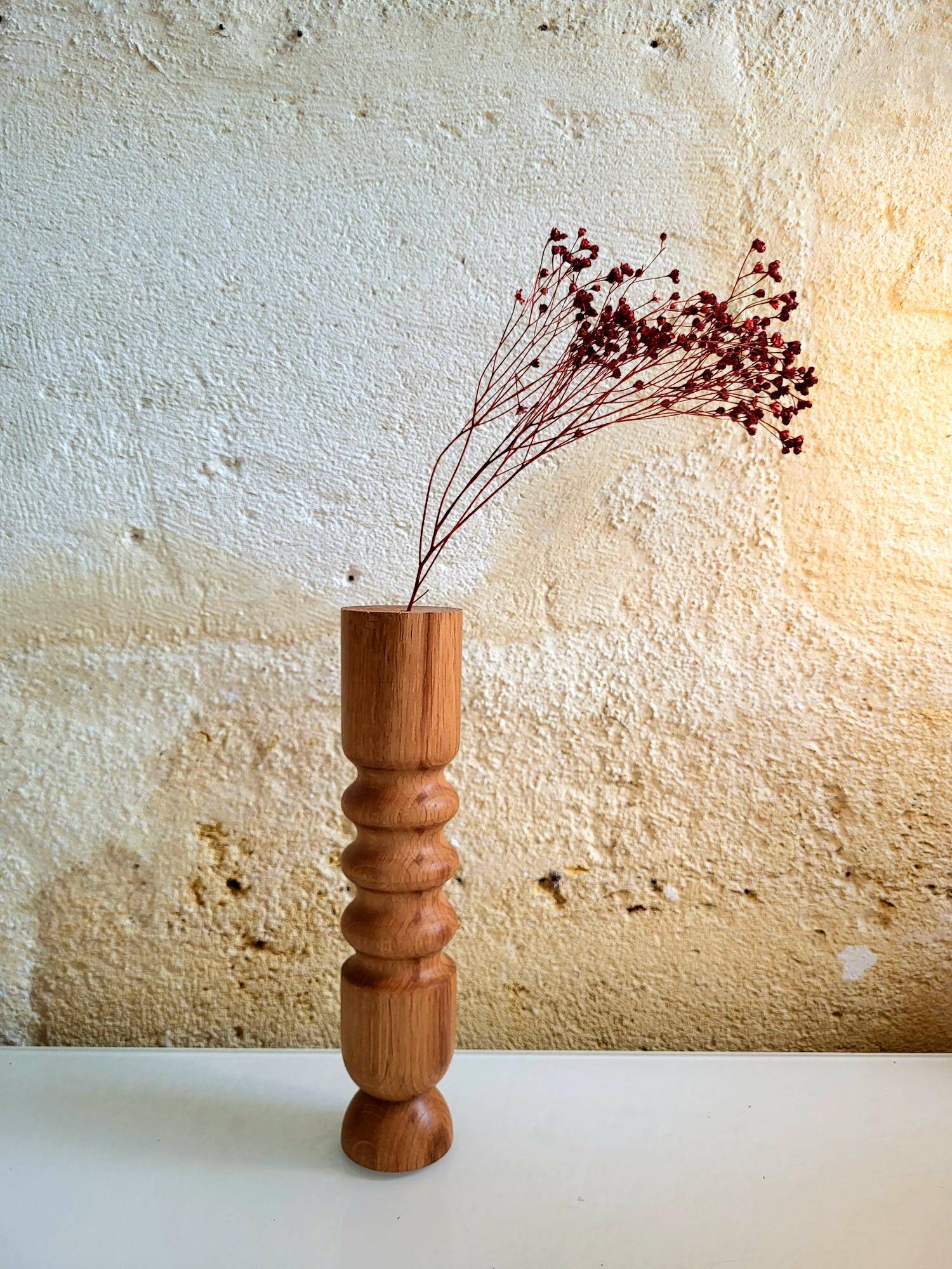 Candle holder - alma oak soliflore