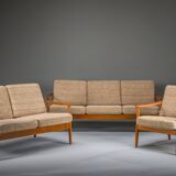 Danish modern seating set in teak by Arne Vodder for France & Søn, 1960s, set of 3