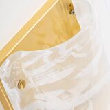 Pair of Murano glass wall sconces by Hillebrand, Germany, 1970s.