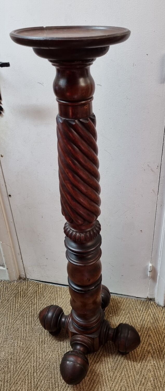 Solid mahogany column