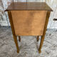 Antique nightstand louis xv style wood drawer + vintage case #e2