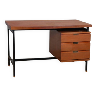 Vintage teak desk by Pierre Guariche from the 1960s