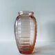 Old pink glass vase