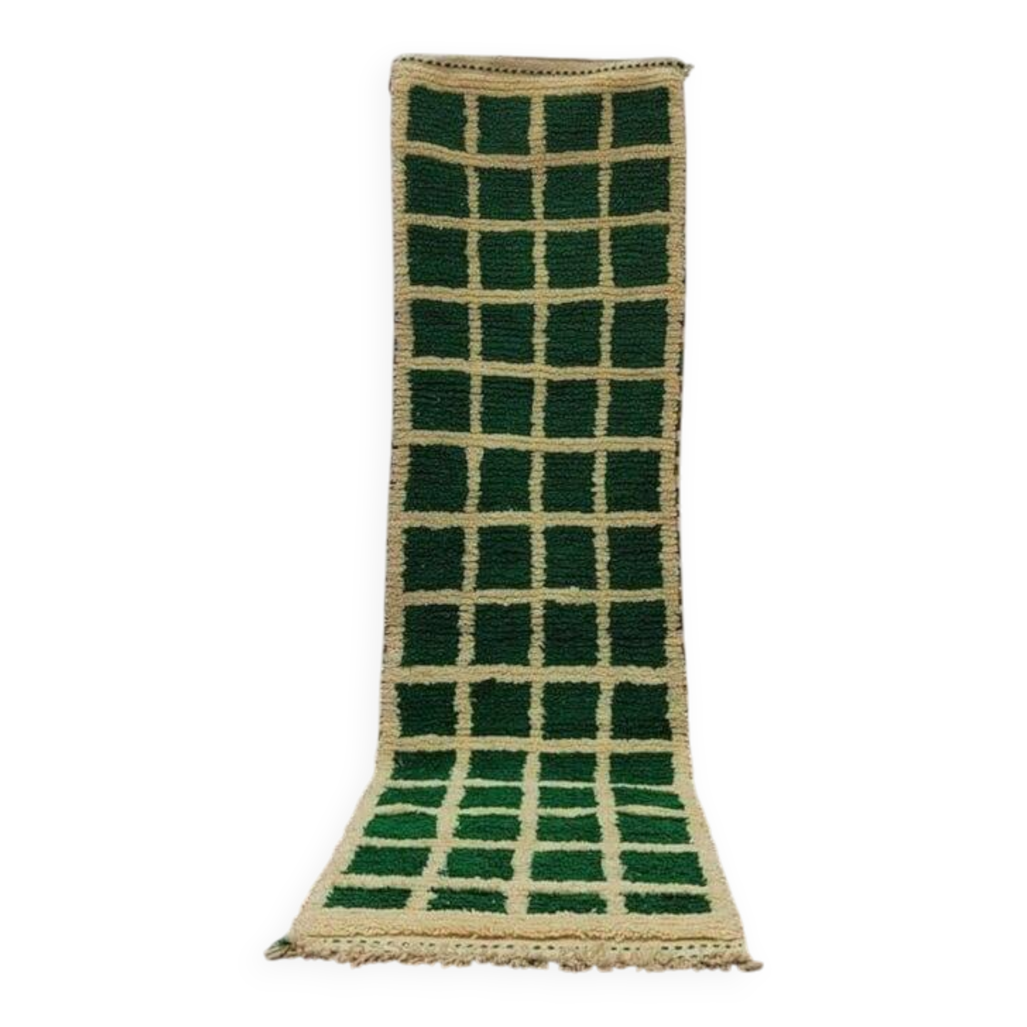 Handmade wool hallway rug size 75 x 300 cm