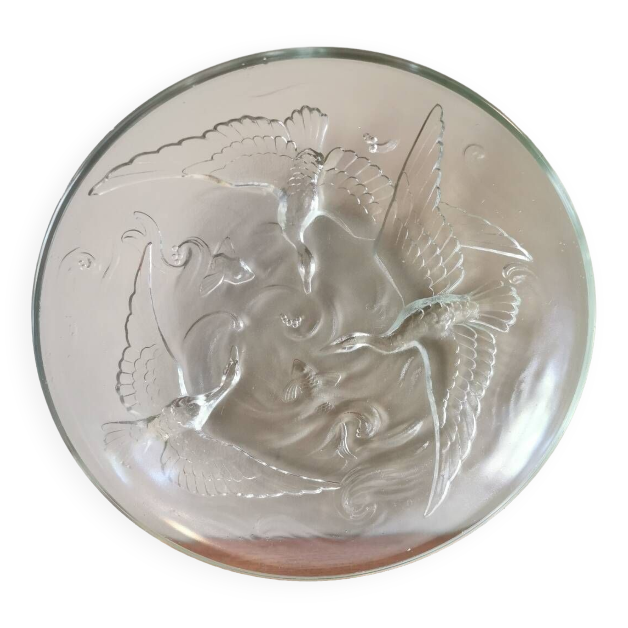 Art deco cup in pressed glass paste