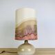 Vintage stoneware ball lamp, ceramic from the 70s