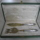 Silver and Vermeil fish covers with his box
