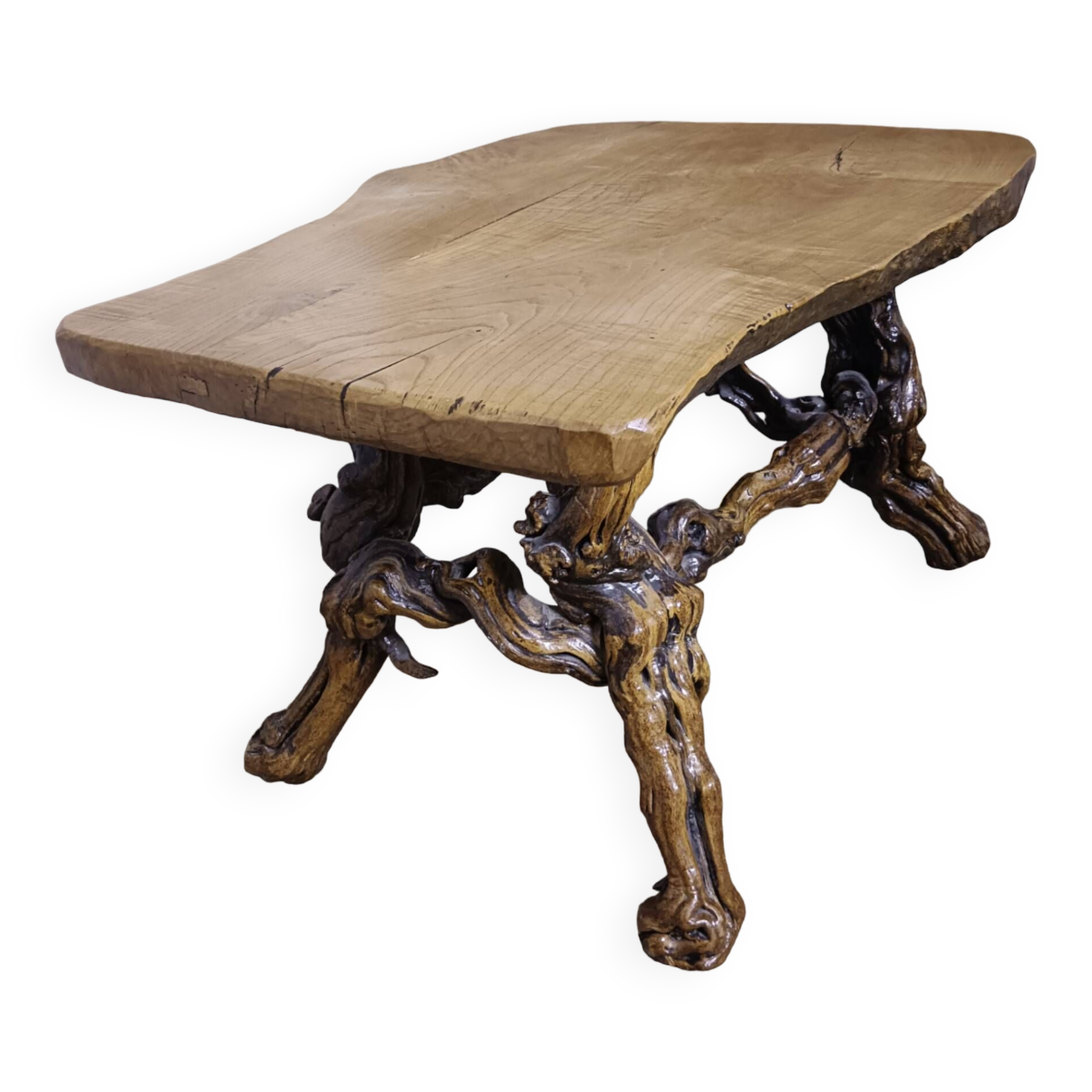 Brutalist vine foot coffee table
