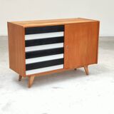 U-458 black and white sideboard by Jiri Jiroutek for Interier Praha