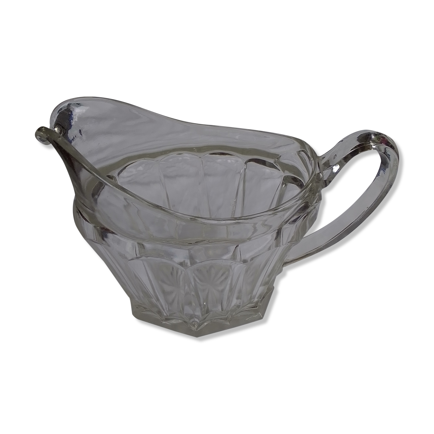 Broc pitcher vintage molded glass