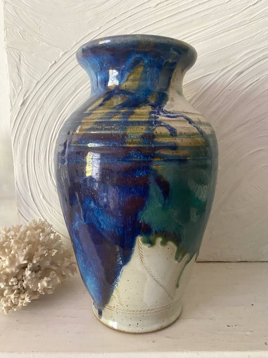 Signed ceramic vase