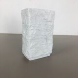 1970s OP Art biscuit porcelain german vase made by  AK Kaiser, Germany