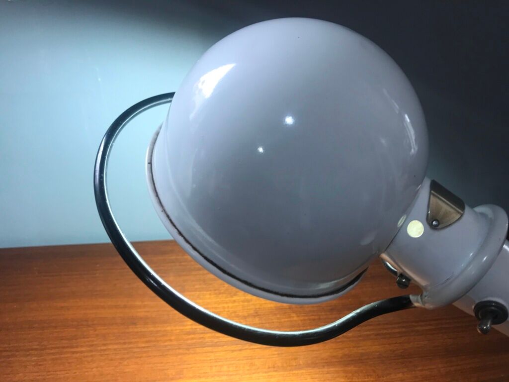 Jieldé desk lamp 2 arms 40cm white original Jean Louis Domecq vintage