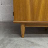 Armoire scandinave 3 portes en teck blond