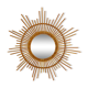 Vintage rattan sun mirror. Year 60