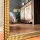 Antique Napoleon III gilded mirror from the 19th century.