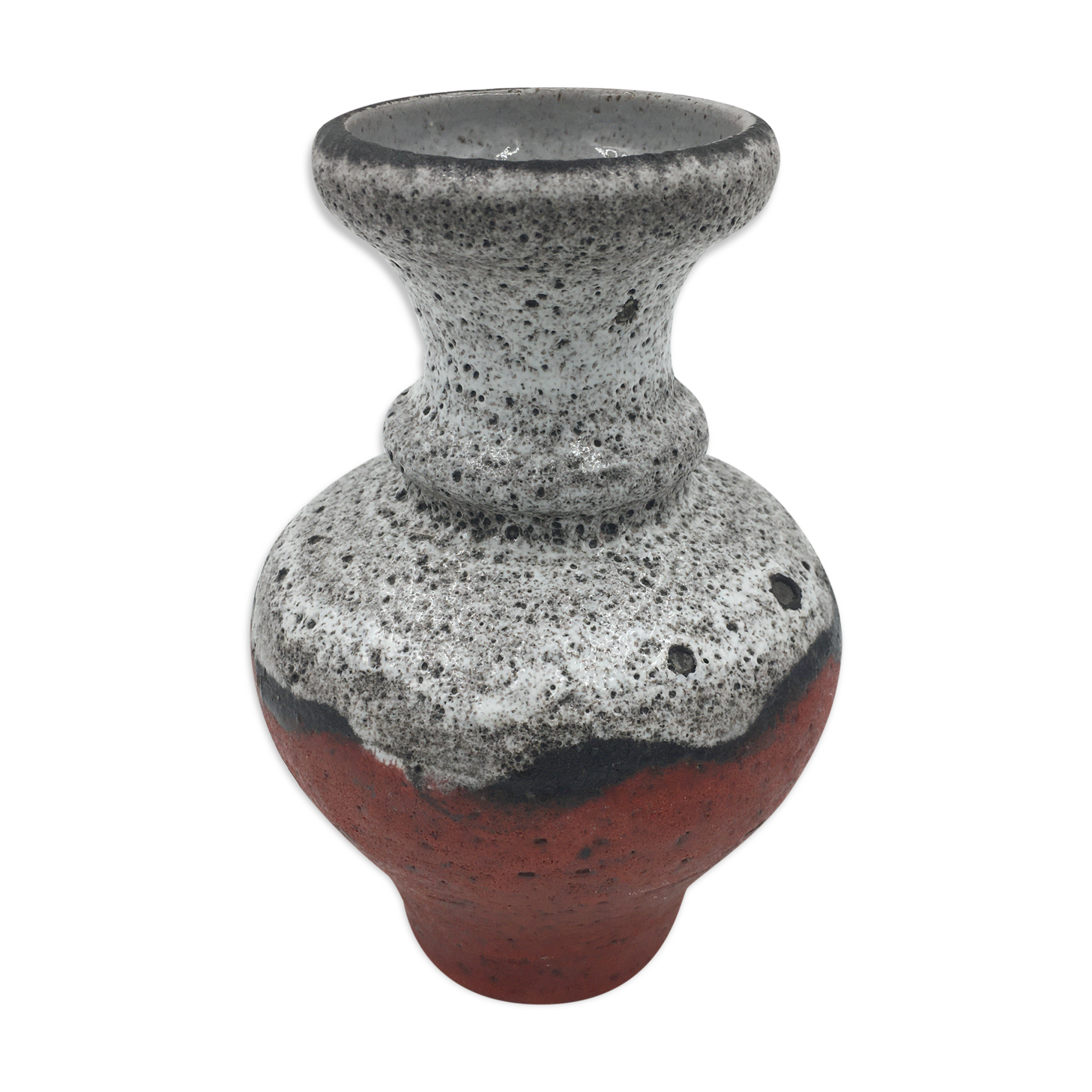 Vintage Fat Lava ceramic vase