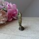 Miniature owl figurine Greece Bronze Plated on Base