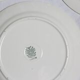 Deep plate service x6, Santos service, pink, Villeroy and Boch, vintage