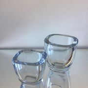 Pair of Strombergshyttan crystal  ases