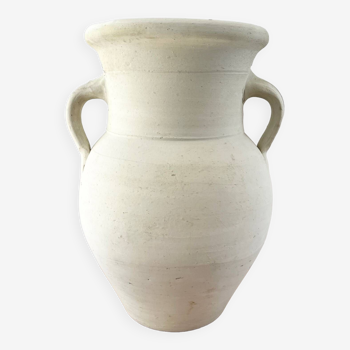 White terracotta jar