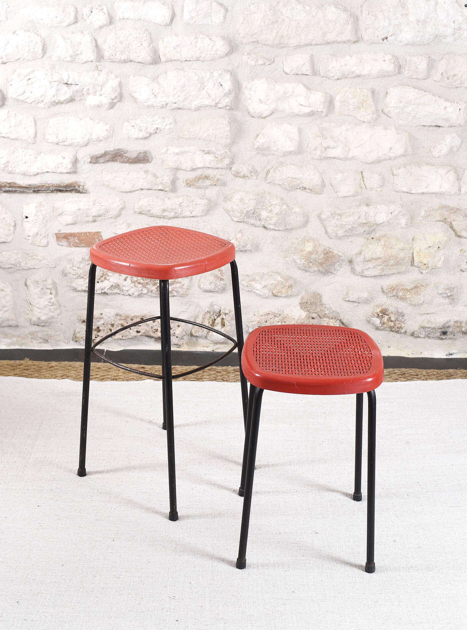 Paire de tabourets vintage grosfillex